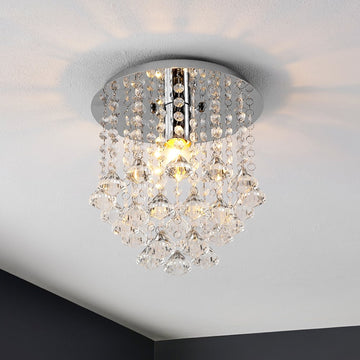 Lillibet 9.88" Traditional Transitional Iron LED Semi Flush Mount - JONATHAN Y